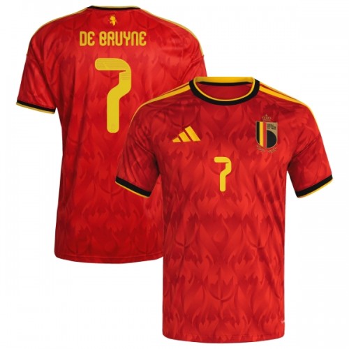 Camisola do Bélgica De Bruyne 7 Equipamento Principal Mundial 2026 Camisola do Bélgica De Bruyne 7 Equipamento Principal Mundial 2026